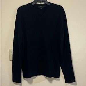 Theory Men's Dark V-Neck Sweater